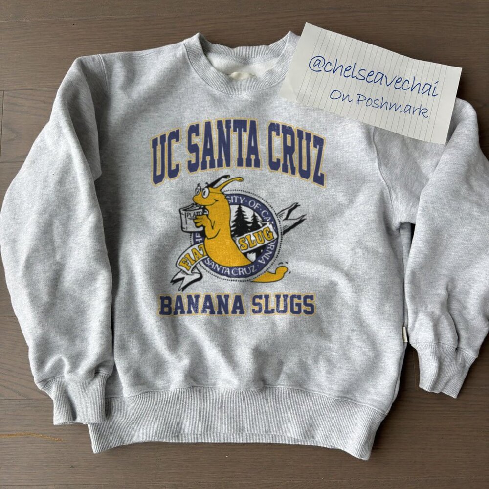 Vintage 90s University of California Santa Cruz Slugs Banana UC Santa Cruz Shirt